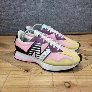 New Balance 327 Womens 10 Pink Yellow Purple Sneakers Shoes Running WS327PK1